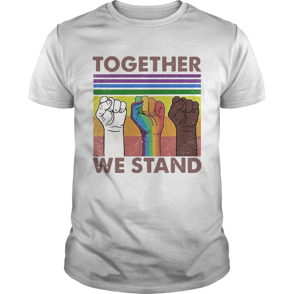 Tops - Together We Stand Hand Color Lgbt Pride Shirt